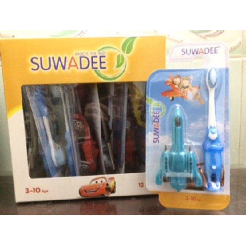 (Kèm đồ chơi) Bàn chải đánh răng trẻ em Suwadee
