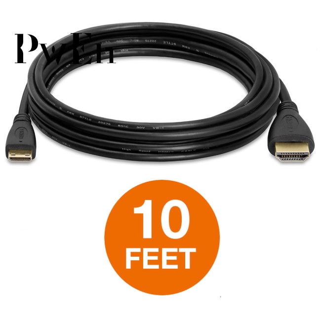 High-Speed Mini HDMI to HDMI Cable Adapter HDMI A to HDMI Mini Type C 4K HDMI Cable