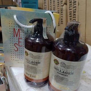 Cặp dầu gội đầu Collagen Mefaso