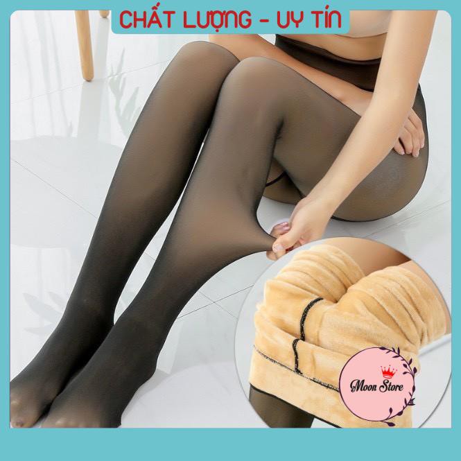 Quần tất 3D 6S lót lông nỉ giữ nhiệt siêu dày đẹp, siêu ấm QT02