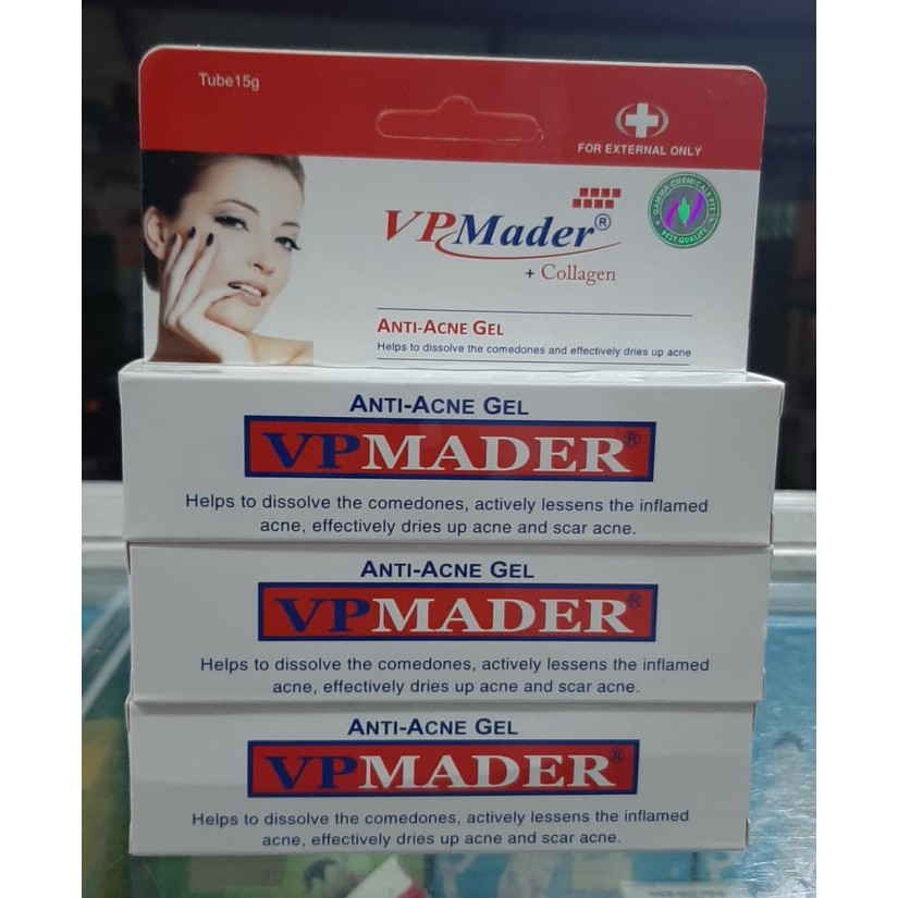 vpmader collagen  kem bôi mụn thâm anti acne gel