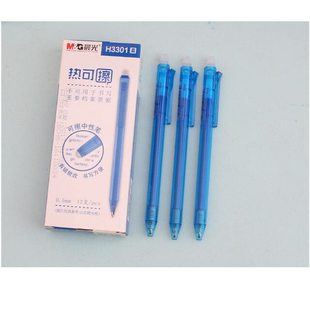 Hộp 12 bút gel xóa được M&amp;G H3301 nét 0.5mm