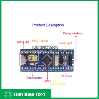 Kít phát triển STM32F103C8T6 Mini (Bảo hành 06 tháng)