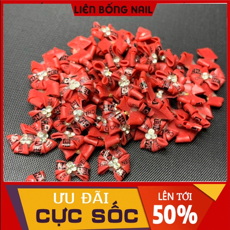 Nơ thương hiệu - Nơ bột nail