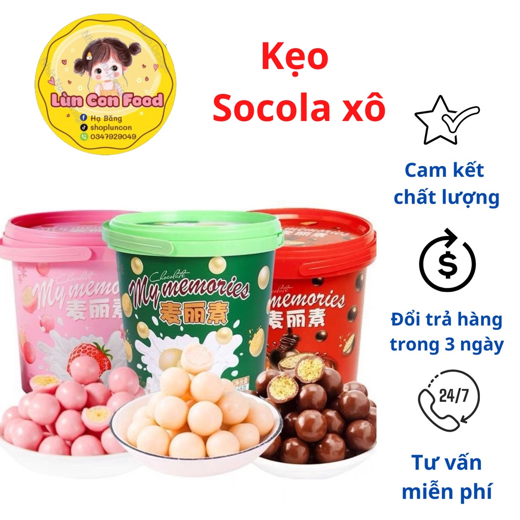 KẸO SOCOLA XÔ MY MEMORIES SIÊU HOT TREND - Lùn Con Food