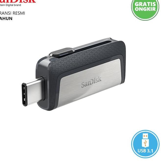 Usb Type C 16gb Flashdisk Otg Sandisk Ultra Dual Drive