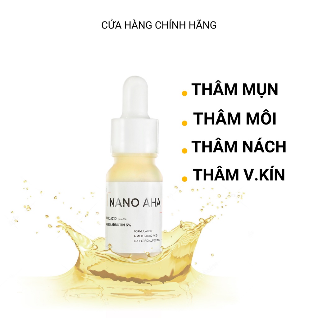 Serum Khử Thâm Nano AHA - Hiệu Quả 7 Ngày