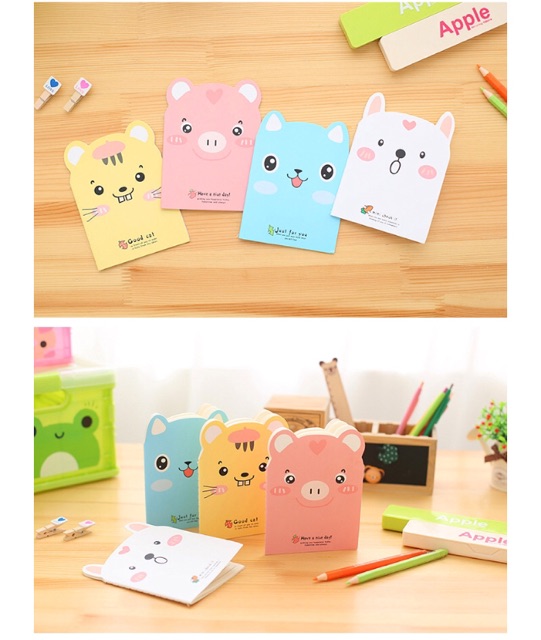 Sổ tay ghi chú hình gấu memo