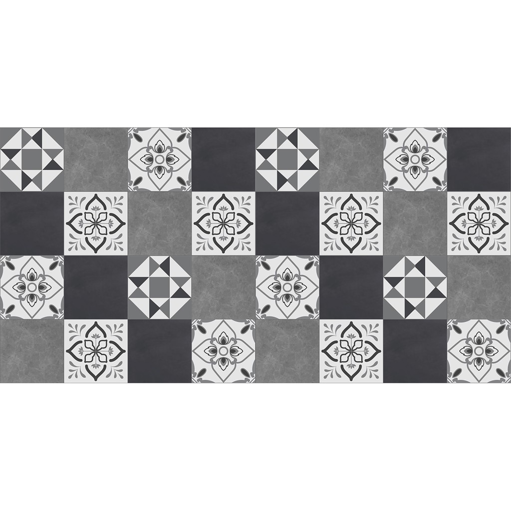 Combo 32 ô Decal Gạch Bông 15x15 hoặc 18 ô 20x20-KT 60x120cm - MS KT24