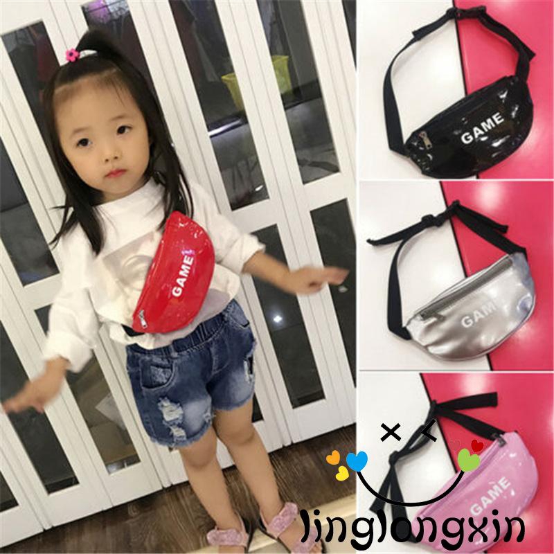 ♔BTY♔New Fashion Girls PU Leather Crossbody Bags Kids Chest Bags