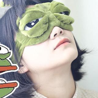 【COD】Miếng Bịt Mắt Ngủ Hình Ếch Dễ Thương Co Giãn
