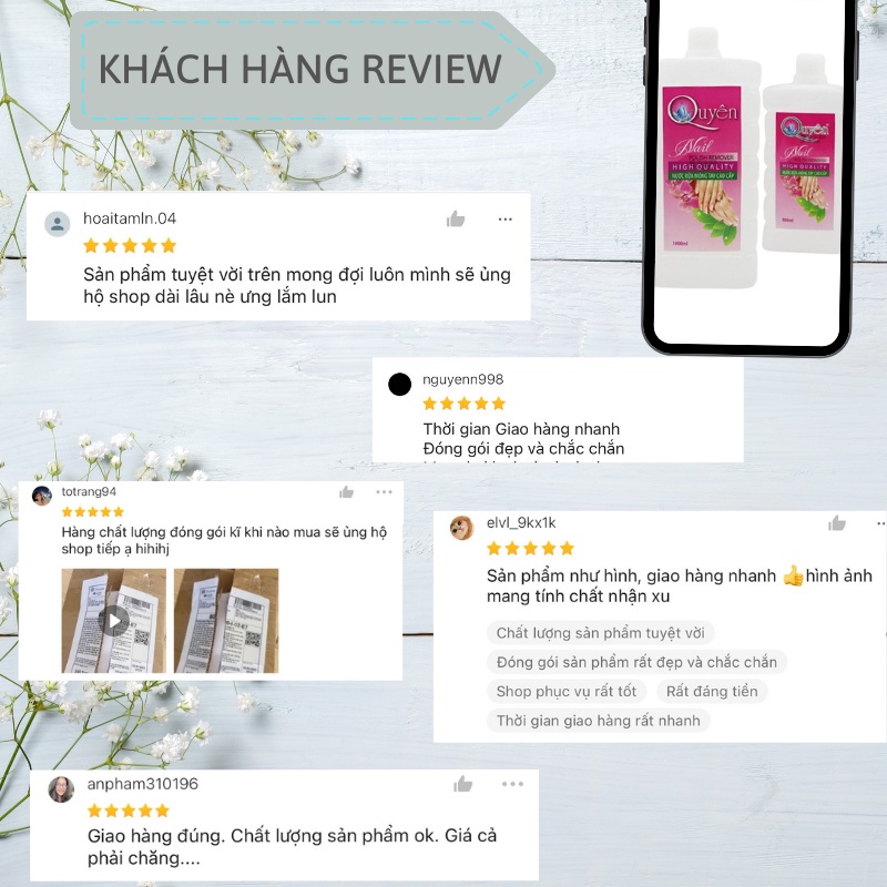 Bộ nước rửa móng Axeton giấy lau sơn gel phụ kiện nail VUA SƠN AS 500ml