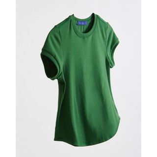 TheblueTshirt - Áo Thun Trơn Tay Ngắn Nữ Màu Xanh -1990 T-shirt - Evergreen