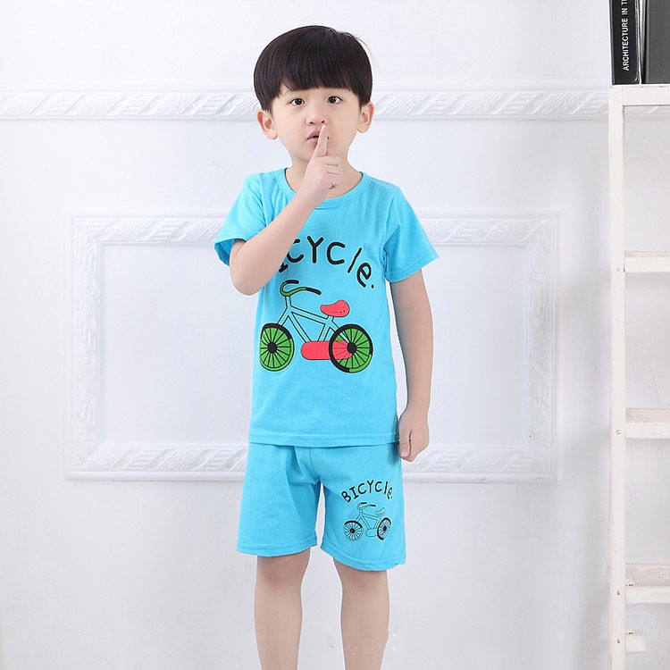 Combo bộ quần áo cộc tay cho bé Caster's 100% COTTON size 2-7 và 7-14 tuổi quần áo trẻ em giao màu ngẫu nhiên