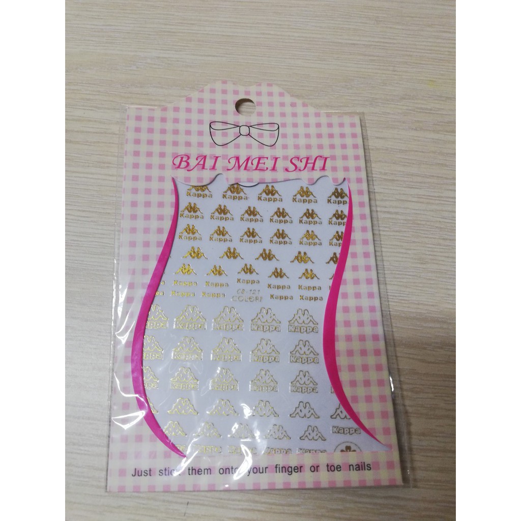 Miếng Dán Móng Tay 3D Nail Sticker thương hiệu nổi tiếng màu ngẫu nhiên