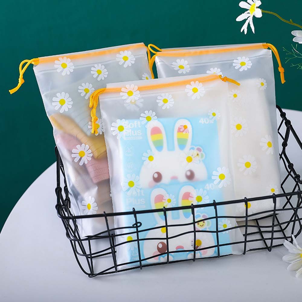 YIYU Túi đựng đồ dùng vệ sinh cá nhân trong suốt chống thấm nước có dây rút tiện dụng TYLER1