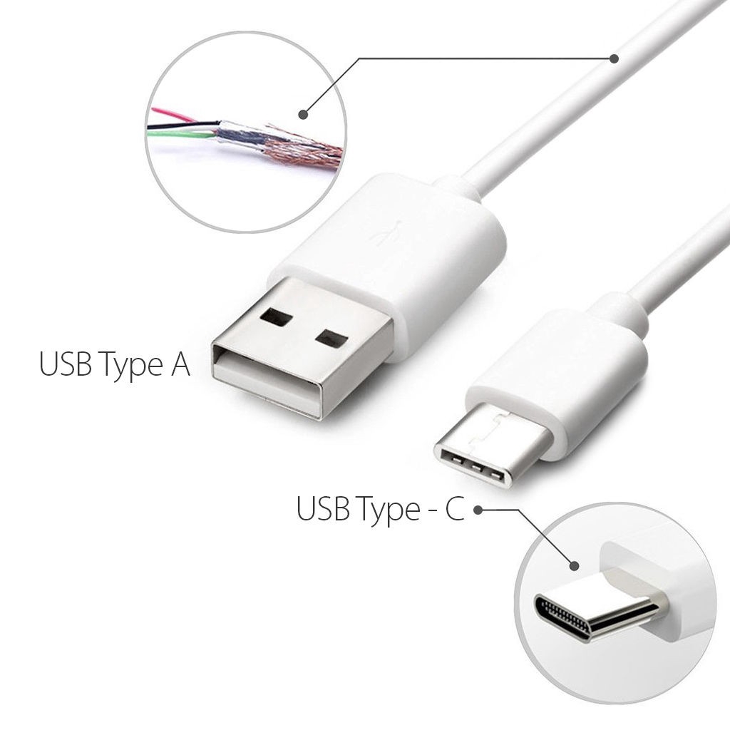 Cáp USB truyền dữ liệu / sạc nhanh loại C dài 1M 2M 3M dành cho Android Samsung Huawei xiaomi vivo oppo