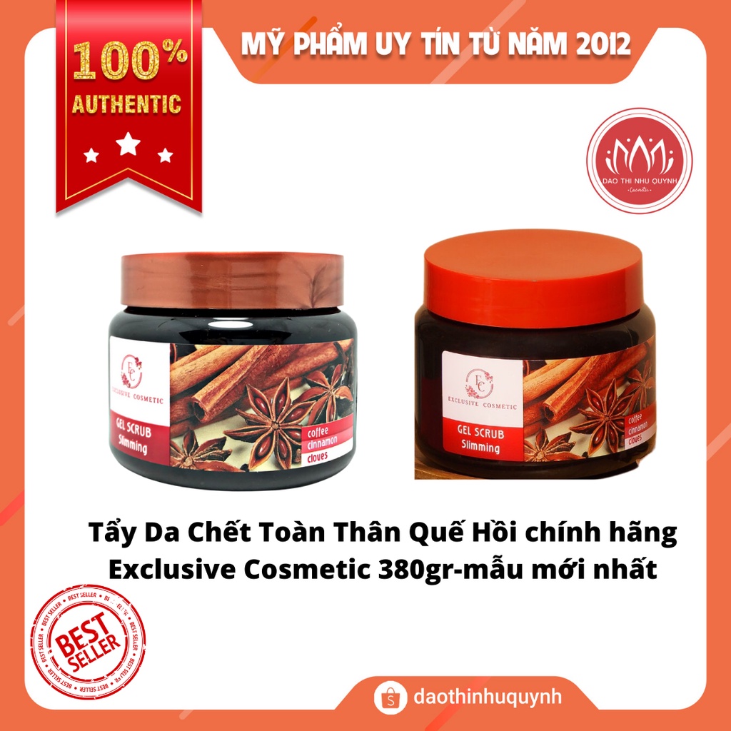 Tẩy Da Chết Toàn Thân Quế Hồi Cà Phê Nga 380g và Tẩy Tế Bào Chết Cho Mặt 100g Exclusive Cosmetics