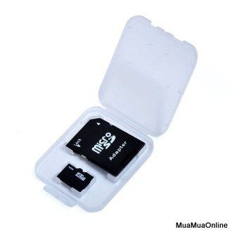 [ deal SOCK  ] Adapter Thẻ Nhớ Và Hộp Nhựa, Chuyển Đổi Thẻ Microsd Thành Sd