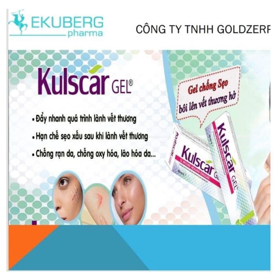 Kulscar Gel - Hỗ Trợ Điều Trị Vết Thương Hở & Hạn Chế Hình Thành Sẹo Thuocviet24h