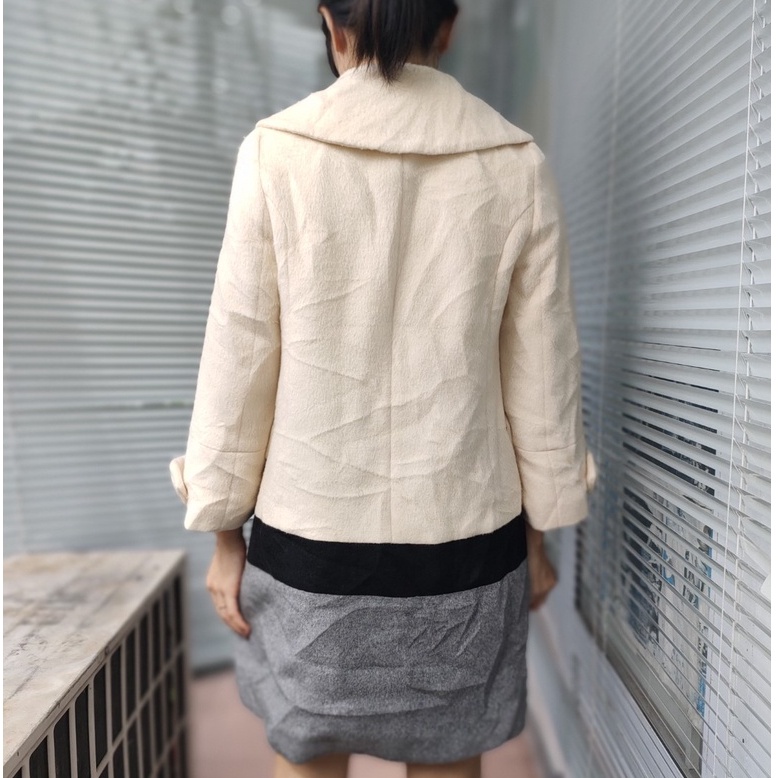 Áo khoác Măng tô Dạ Hàn second-hand, áo mangto, Trench coat- Đồ Si Bon MT2