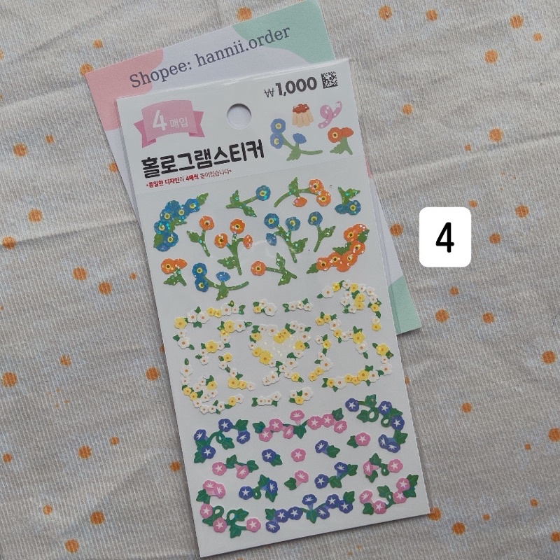[DAISO HÀN] Sticker ribbon, hoa decor top siêu đỉnh