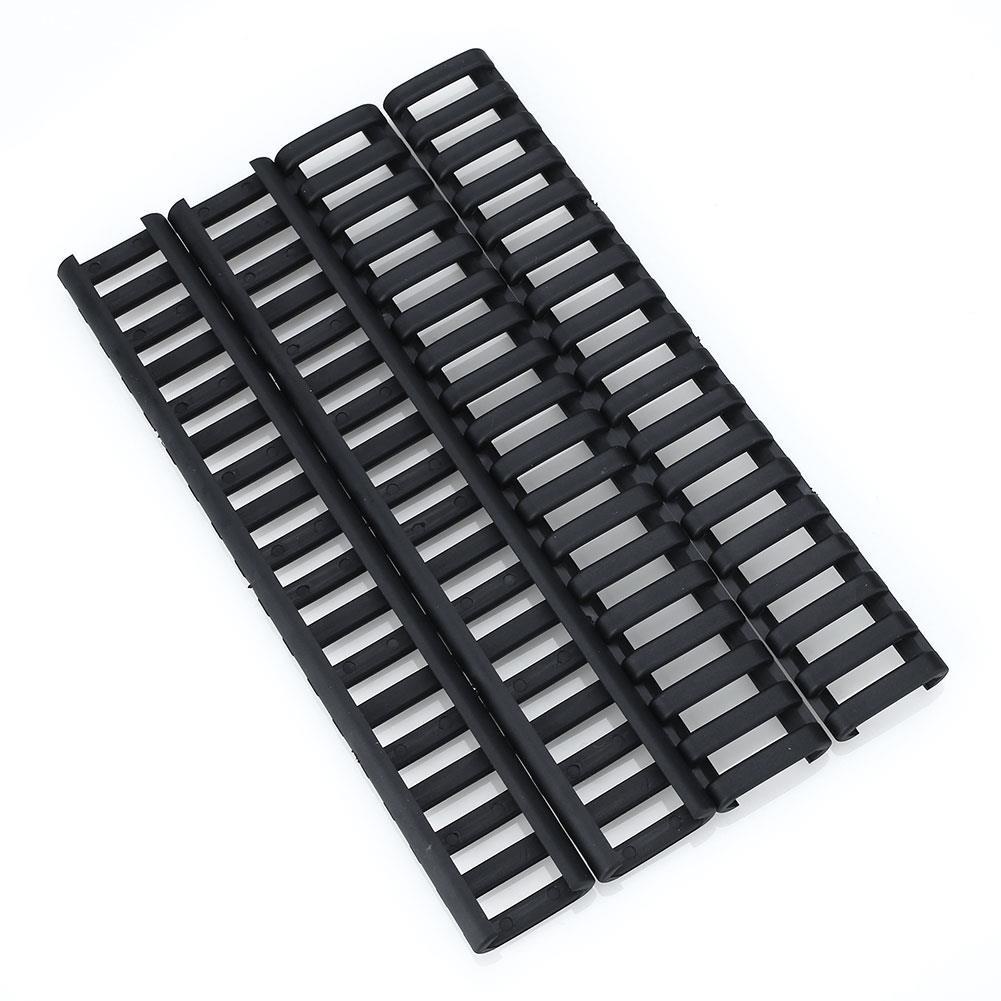 Vỏ Bọc Thanh Trượt Chiến Thuật Bằng Cao Su Nylon Mềm 18 Rãnh Snap-In 7 & Ldquo 20mm