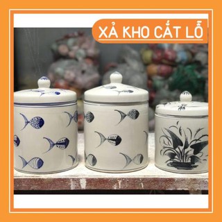 GIÁ SIÊU RẺ Vại muối dưa cà Bát Tràng 8 LÍT Siêu to vẽ tay[SALE SỐC-GIÁ GỐC TẬN XƯỞNG] ( chọn mẫu ib)