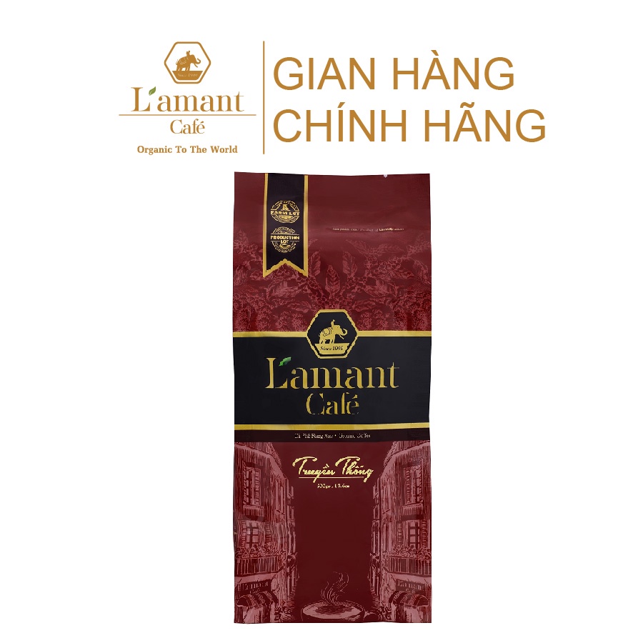 Cà phê rang xay pha phin Truyền Thống 500gr - L'amant Café Truyền Thống