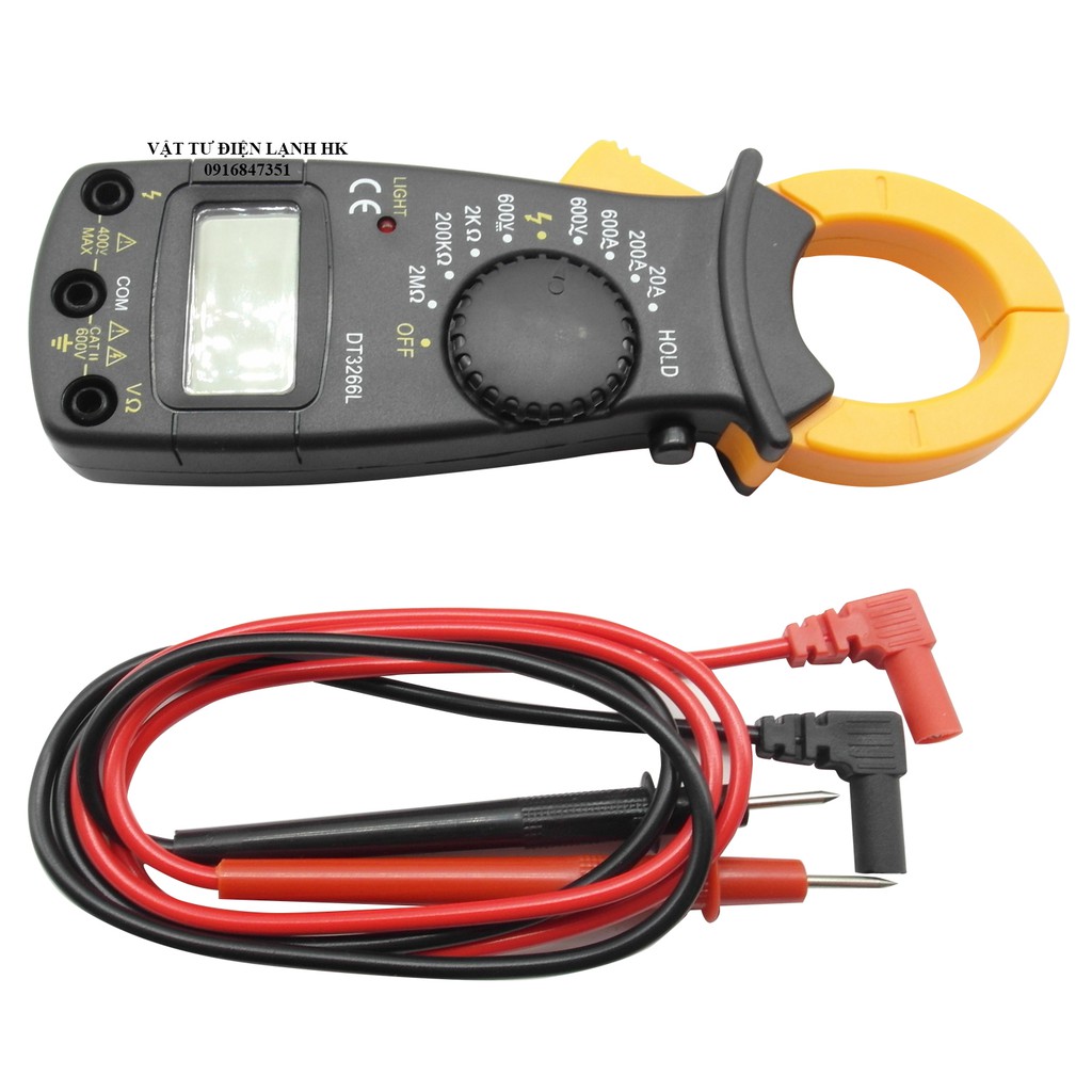 Ampe kìm kẹp đa năng DT3266L (thường) -  NJTY 3266TD (chọn đúng loại khi đặt hàng)Đồng hồ đo điện đo tụ tần số nhiệt độ