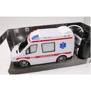 (FREESHIP) Đồ chơi xe cứu thương dùng pin siêu hót, màu sắc đẹp không phai siêu bền, Xe cấp cứu điều khiển từ xa có đèn