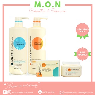 Cặp Dầu Gội Xả Olexrs Argan Oil Collagen Hair Salon 950ml/500ML chính hãng phục hồi Tóc Khô Hư Tổn
