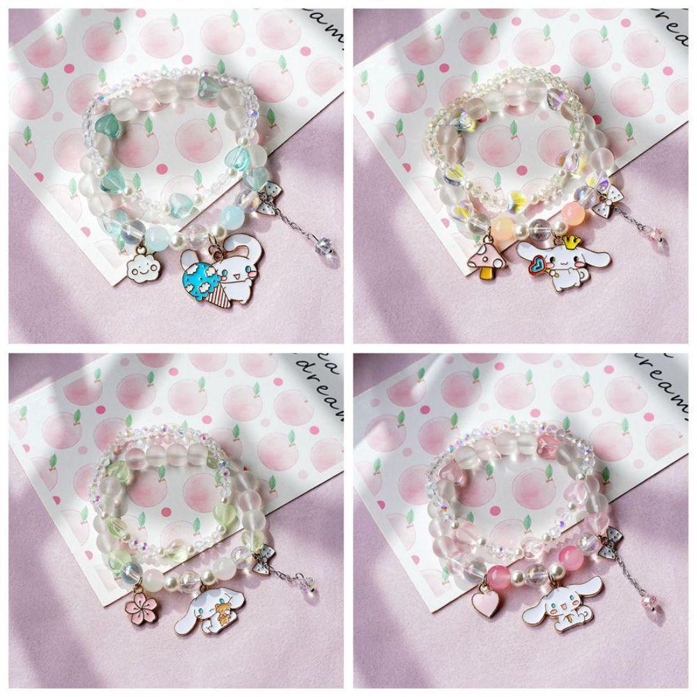 VANES1 Vòng Tay May Mắn Xâu Hạt Kiểu Hoạt Hình Phong Cách Bohemian Hàn Quốc