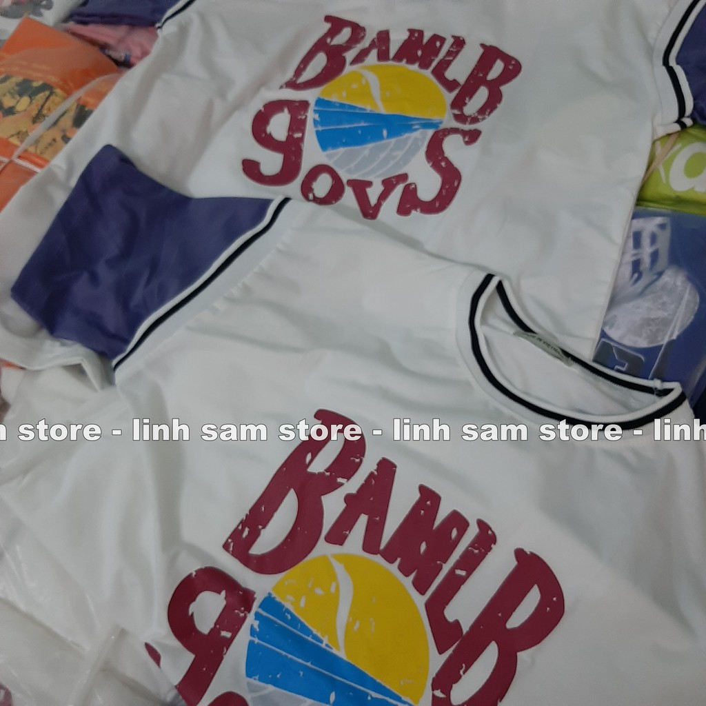 Áo thun tay lỡ nữ sports freesize phông form rộng Unisex, mặc lớp, nhóm, cặp in chữ MLB phối kiểu bóng rổ | BigBuy360 - bigbuy360.vn