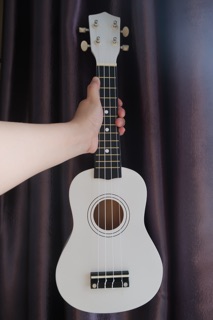 [Size 21inch] Đàn ukulele soprano màu chất liệu gỗ 100%
