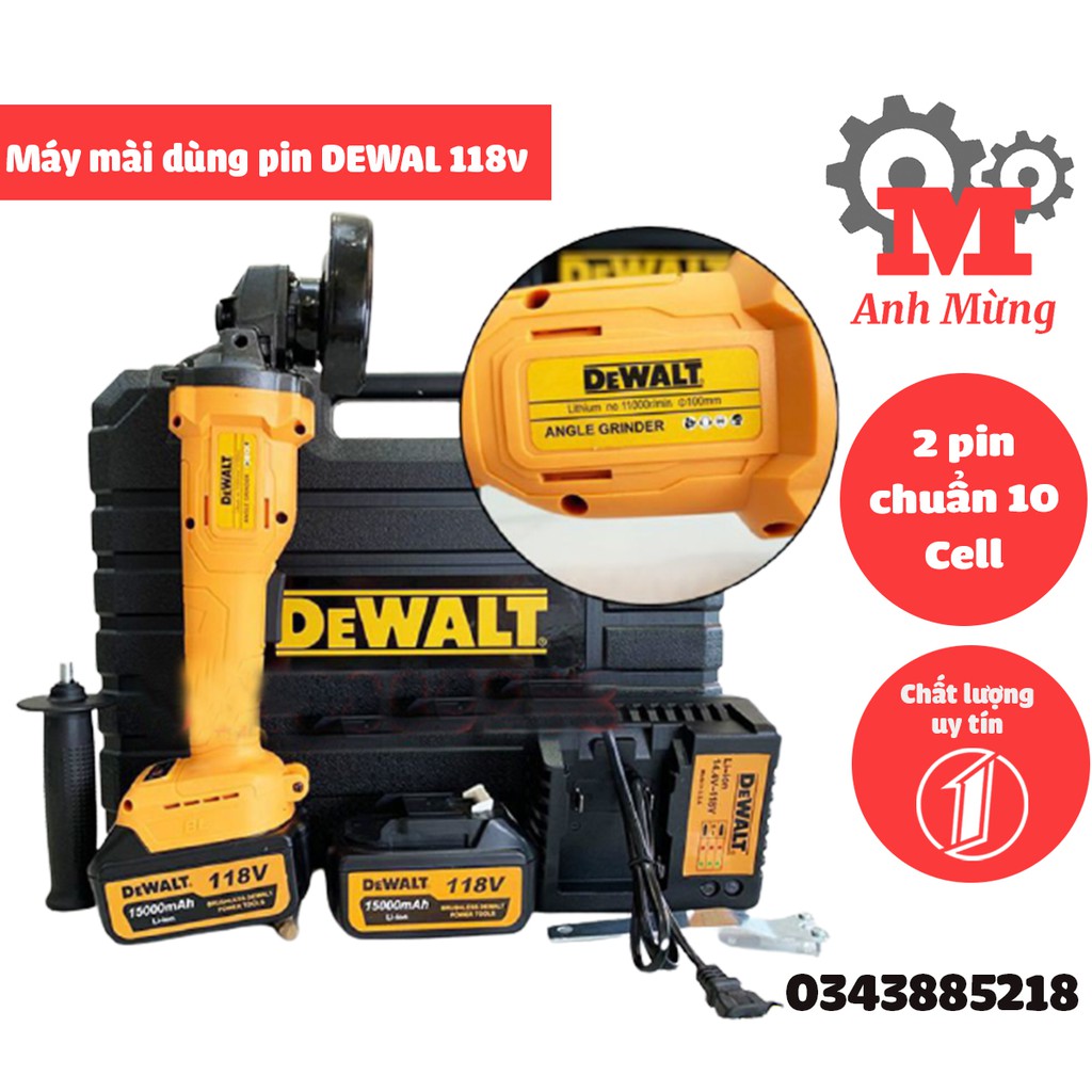 Máy mài Dewalt 118V, máy mài dùng pin không chổi than