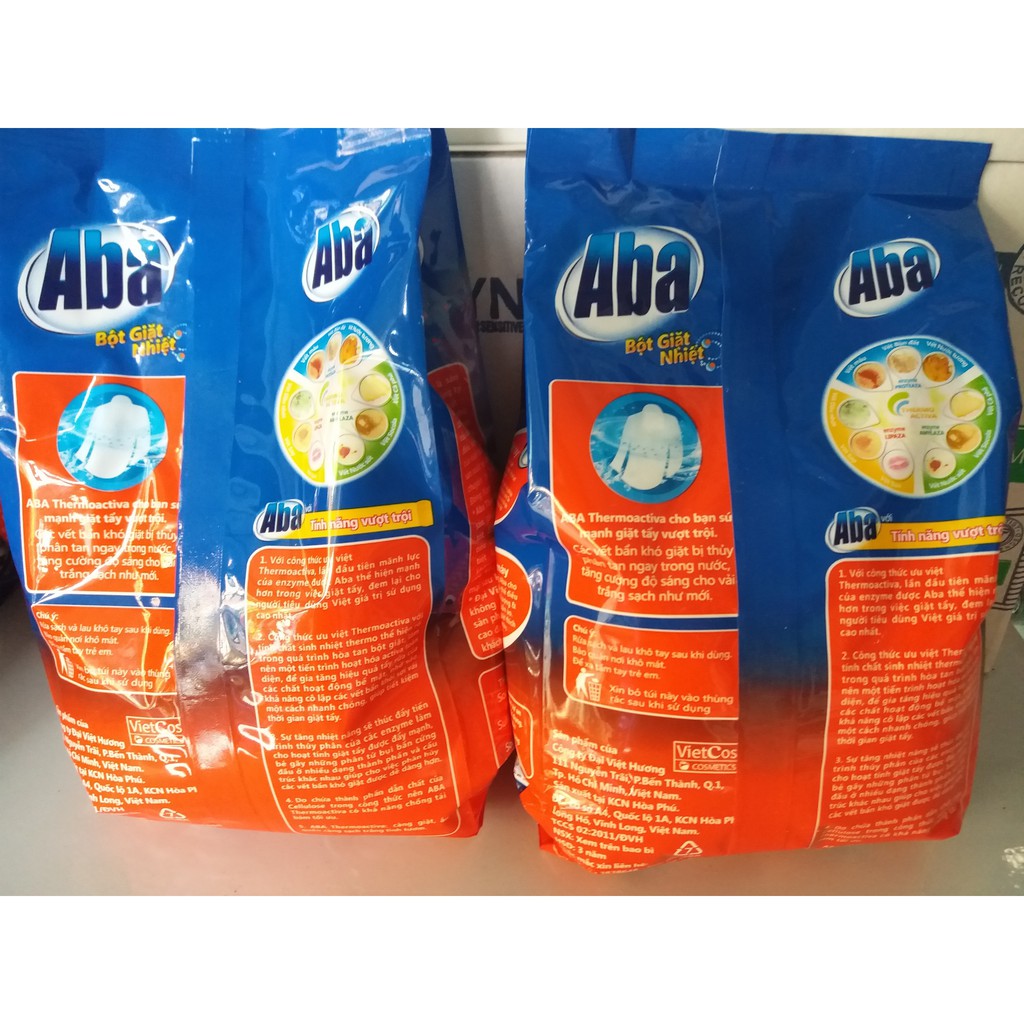 Combo 2 gói bột giặt Aba 800g (tổng 1,6kg)