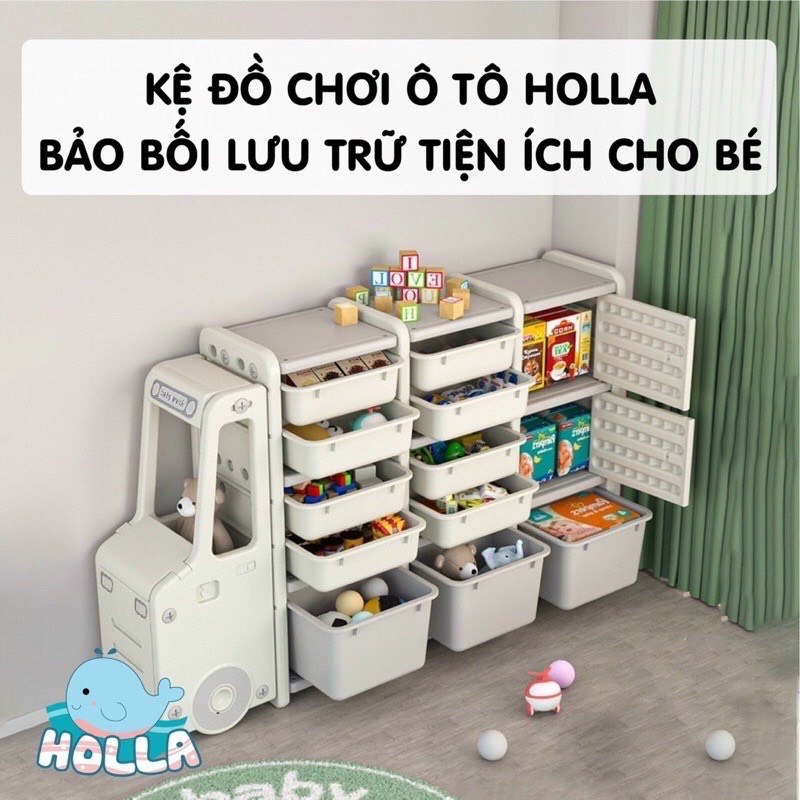 Kệ đồ chơi, giá đựng đồ chơi ô tô Holla cao cấp