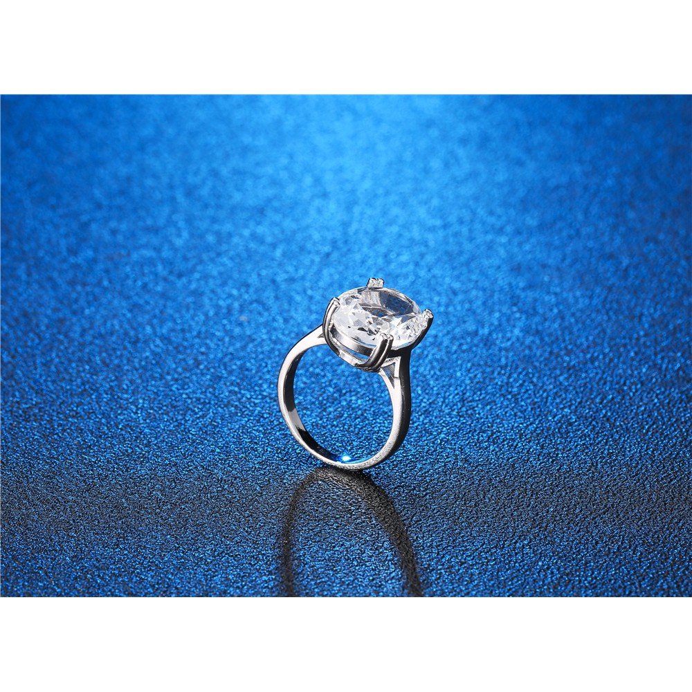 Nhẫn đeo tay bằng kim loại có đính đá màu sắc thời trang cho nữ