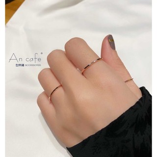 [ancafe.shop] Nhẫn mảnh Hàn Quốc, layered rings, tinh tế, thanh lịch, đôi, unisex