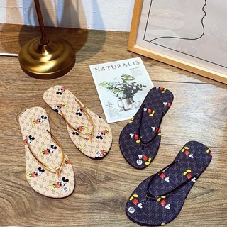 Dép kẹp quai mảnh hoạt tiết micky siêu xinh