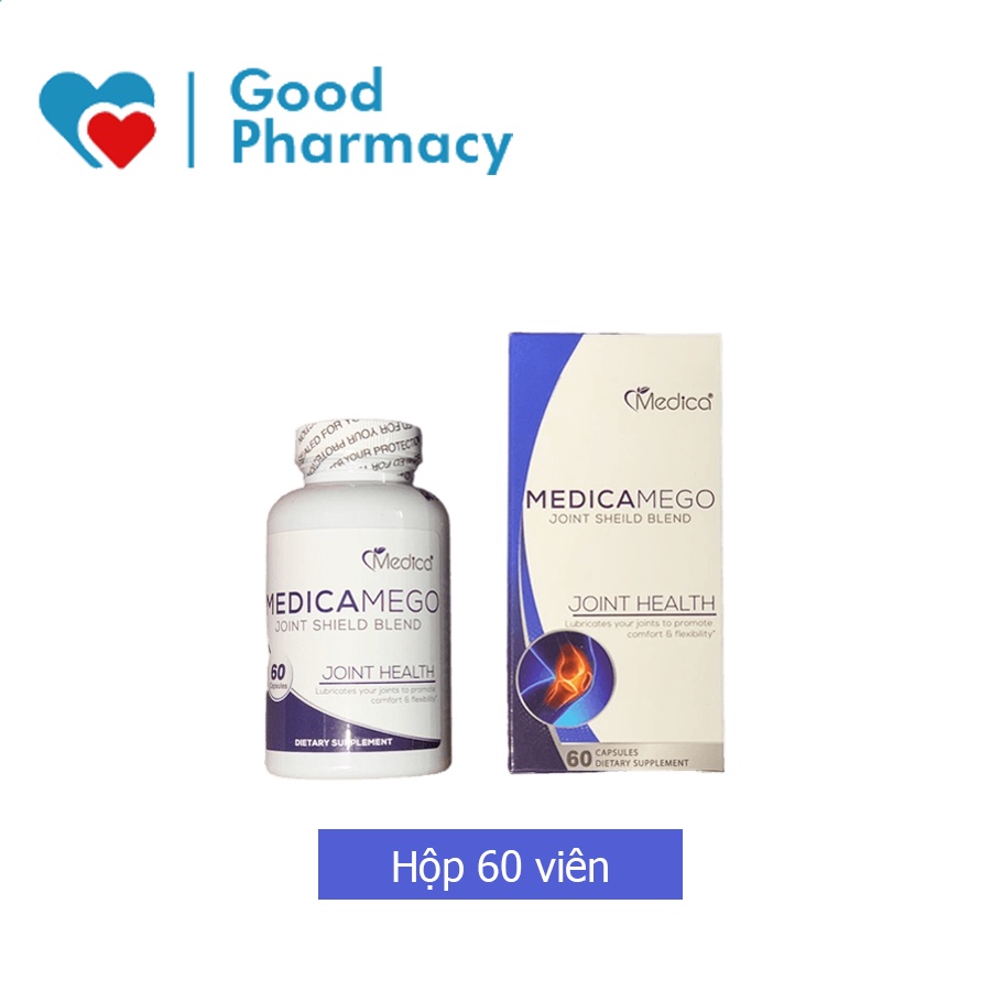 Viên xương khớp, hỗ trợ trong đau nhức xương khớp, tăng dịch khớp và tái tạo sụn khớp Medica Mego (Mĩ) - Hộp 60 viên