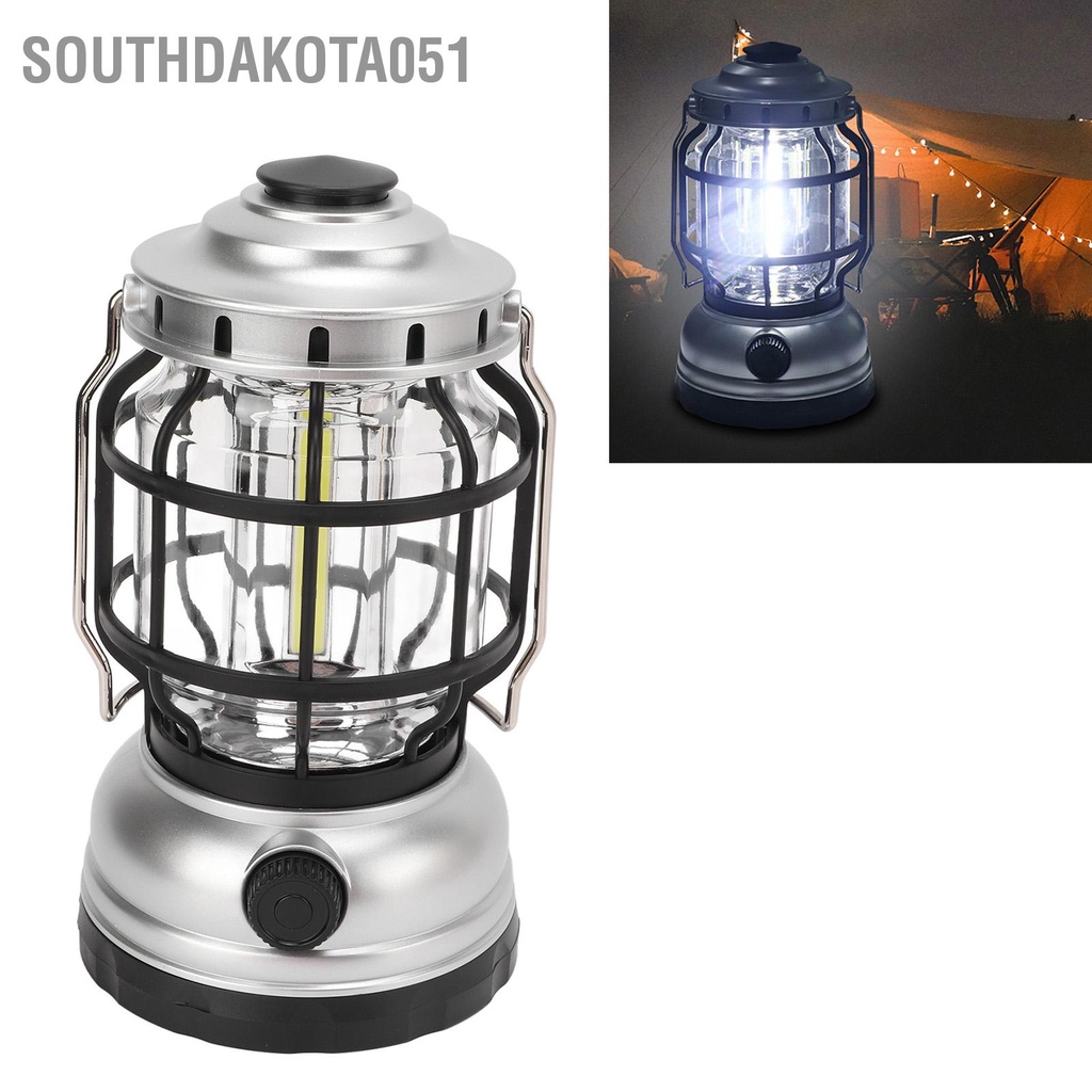 Đèn COB cắm trại ngoài trời sạc USB cổ điển tay cầm di động 1990C