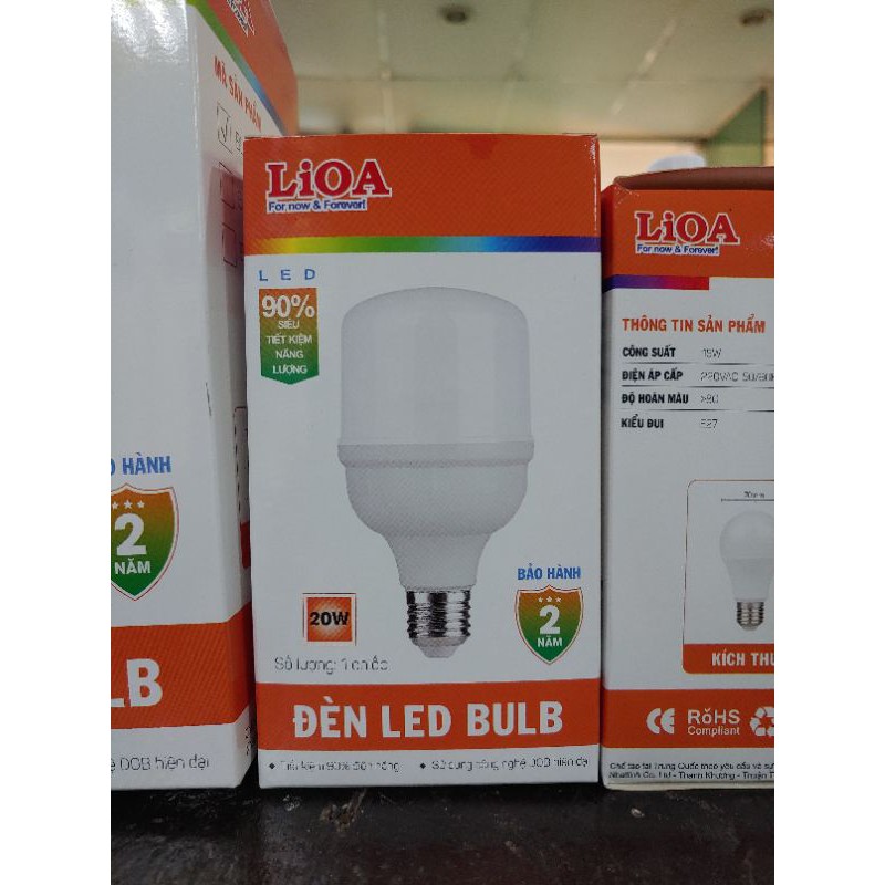 Bóng đèn Led BULB LiOA Siêu tiết kiệm điện Đủ công suất Bảo hành chính hãng 2 năm