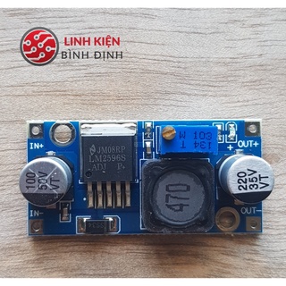 Mạch (Module) Hạ Áp Buck DC-DC LM2596 3A (Vào 4-35VDC Ra 1-30VDC)