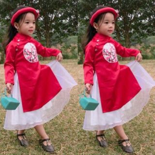 Xả Áo dài cách tân kèm mấn đội đầu