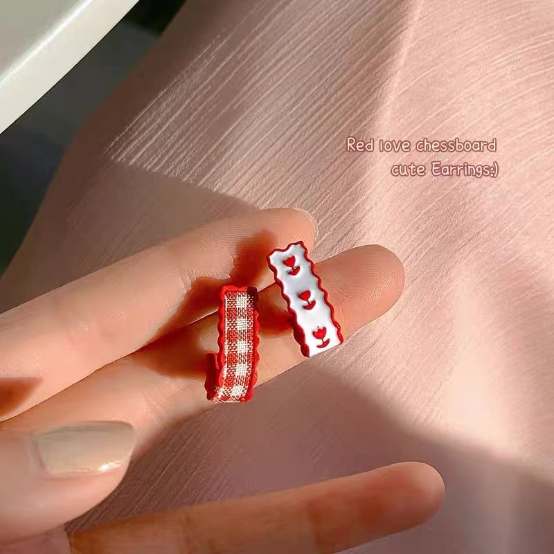 Bông Tai Mạ Bạc 925 Hình Chữ U Kiểu Dáng Mới Lạ Phong Cách Hàn Quốc