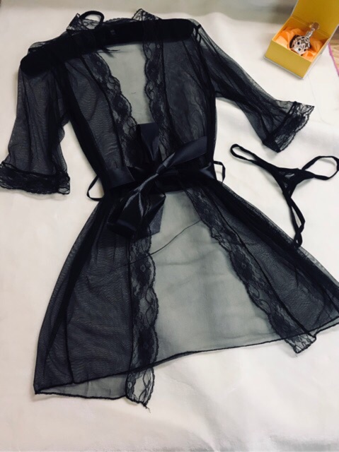 Áo khoác ngủ kèm quần lọt khe sexy - SBT082 - Có ảnh thật | BigBuy360 - bigbuy360.vn