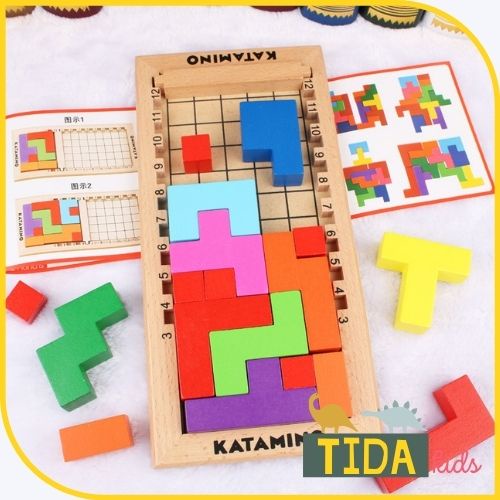 Katamino Tetris ⚡ HOT TREND ⚡ Game Treasure World Với 1001 Cách Chơi Xếp Gạch Puzzle Box Màu Sắc Giáo Dục Sớm TiDa Kids