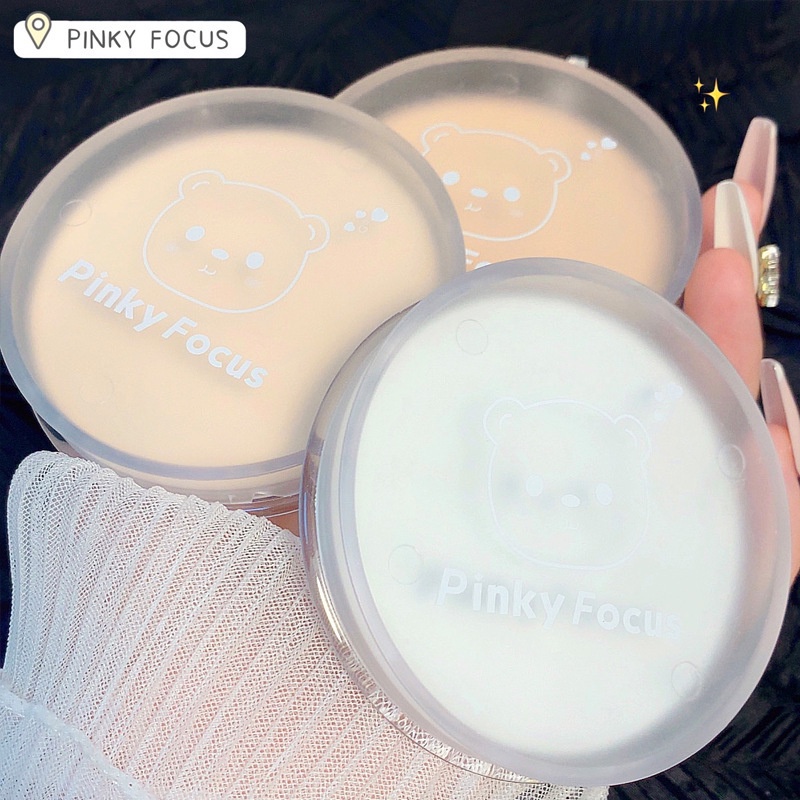 Phấn Phủ PinkyFocus Che Khuyết Điểm Kiềm Dầu Lâu Trôi